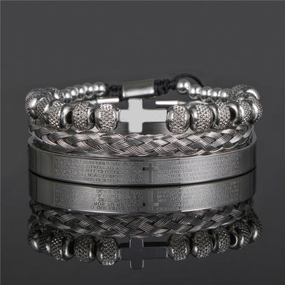 CrownCode™ Roman Stack Bracelet Set