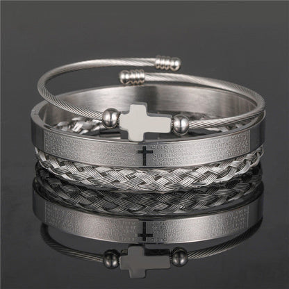 CrownCode™ Roman Stack Bracelet Set
