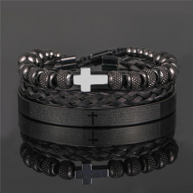 CrownCode™ Roman Stack Bracelet Set