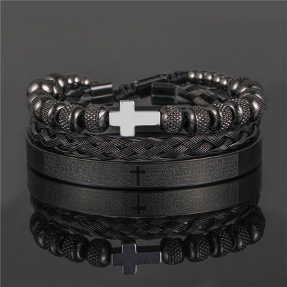 CrownCode™ Roman Stack Bracelet Set