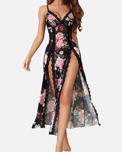 TeaseFlow™ Sheer Slit Dress