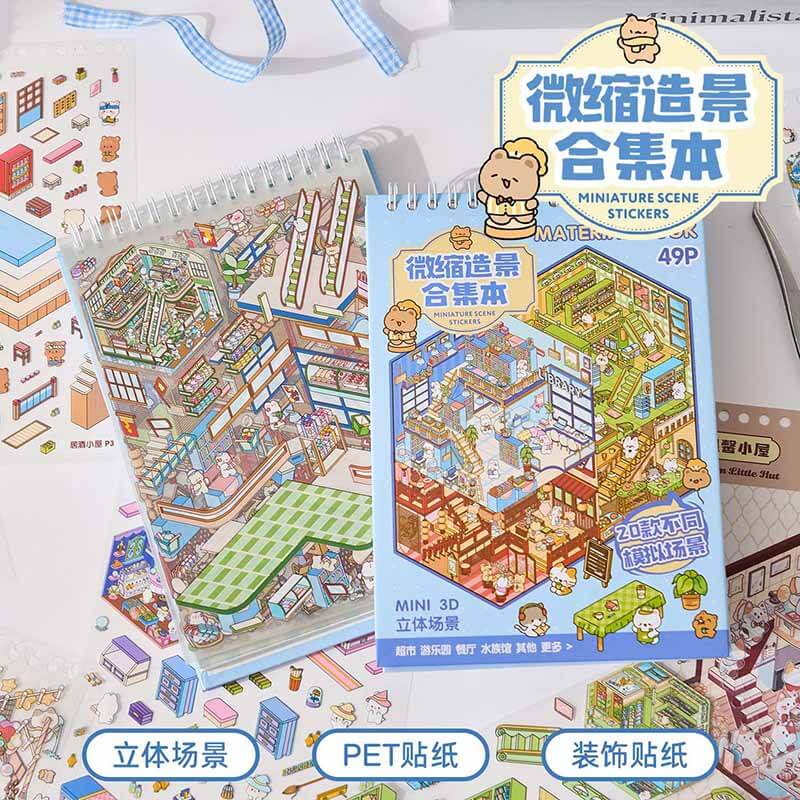 TinyWorlds™ Scene Sticker Book