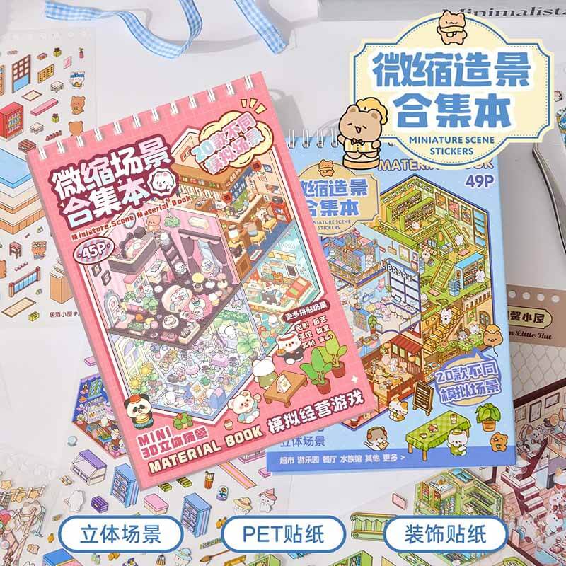 TinyWorlds™ Scene Sticker Book