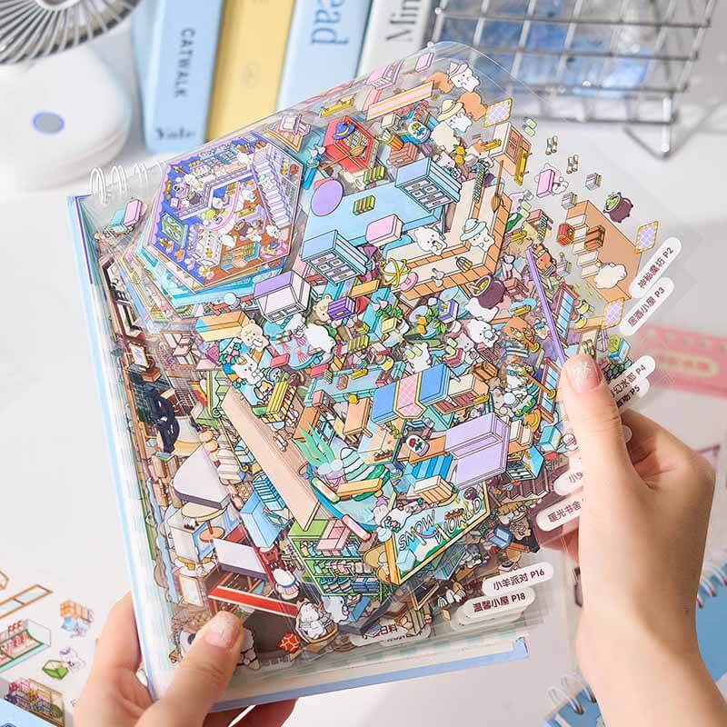 TinyWorlds™ Scene Sticker Book