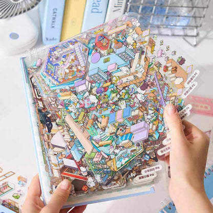 TinyWorlds™ Scene Sticker Book