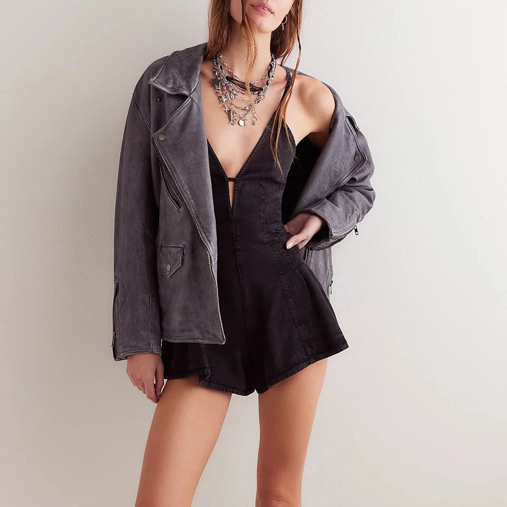 DenimDoll™ Flare Romper