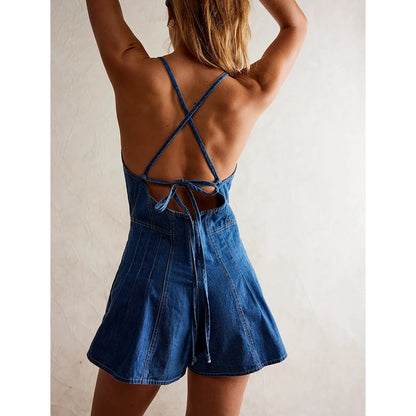 DenimDoll™ Flare Romper