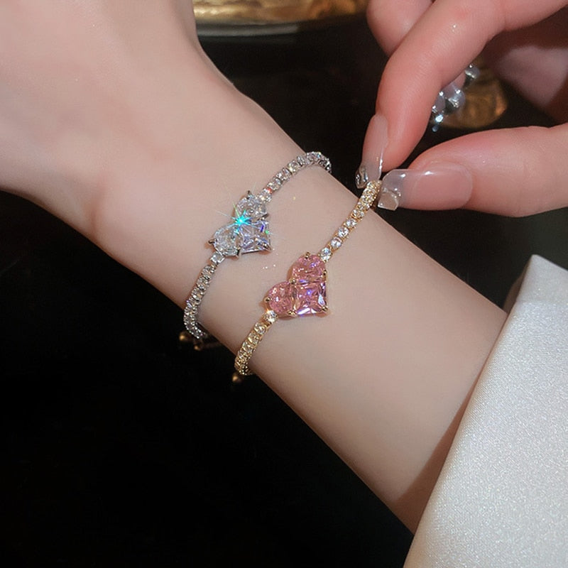 Amora™ Crystal Heart Bracelet