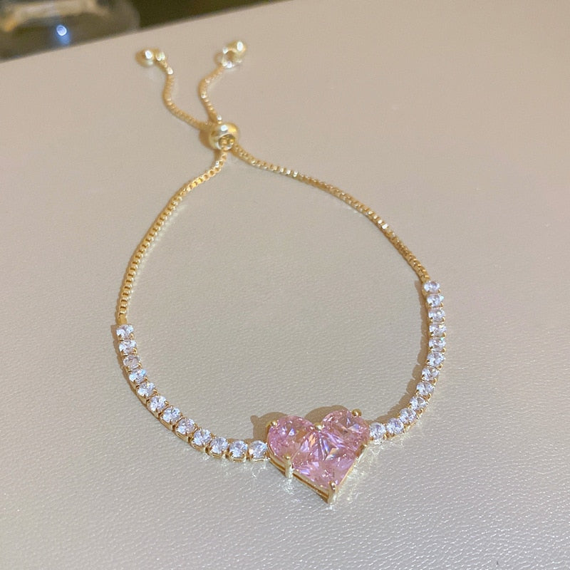Amora™ Crystal Heart Bracelet