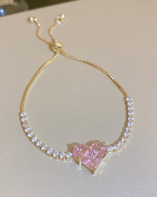 Amora™ Crystal Heart Bracelet