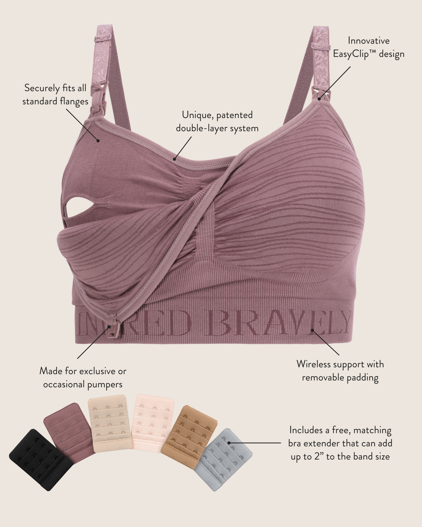 HandsFreePump™ Nursing Bra