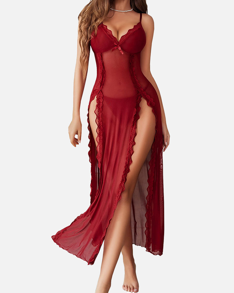 TeaseFlow™ Sheer Slit Dress