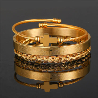 CrownCode™ Roman Stack Bracelet Set