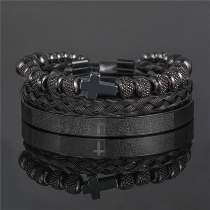 CrownCode™ Roman Stack Bracelet Set